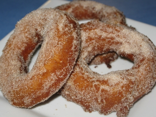 Daring Bakers Challenge - Cinnamon Sugar and Cherry Cola Doughnuts