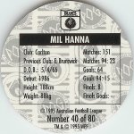 #40
Mil Hanna

(Back Image)