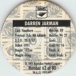 #62
Darren Jarman

(Back Image)
