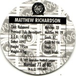 #71
Matthew Richardson

(Back Image)