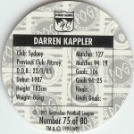 #75
Darren Kappler

(Back Image)