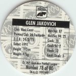 #78
Glen Jakovich

(Back Image)