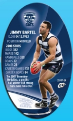 #26
Jimmy Bartel

(Back Image)