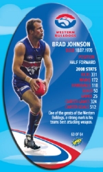 #63
Brad Johnson

(Back Image)