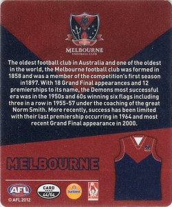 #44
Melbourne Demons

(Back Image)