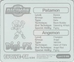 #11
Patamon<br />Angemon

(Back Image)