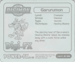 #41
Garurumon

(Back Image)