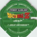 #7
Great Saiyaman
Power 18,000,000
Fire<br />Green Back<br />Cut #1 (&reg;)
(Back Image)