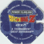 #8
Tournament Great Saiyaman
Power 15,000,000
Earth<br />Blue Back<br />Cut #1 (&reg;)
(Back Image)