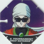 #8
Tournament Great Saiyaman
Power 15,000,000
Earth<br />Blue Back<br />Cut #2 (&trade;)
(Front Image)