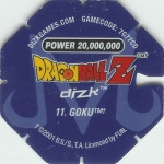 #11
Goku
Power 20,000,000
Earth<br />Blue Back<br />Cut #2 (&trade;)
(Back Image)
