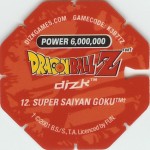 #12
Super Saiyan Goku
Power 6,000,000
Earth<br />Red Back<br />Cut #2 (&trade;)
(Back Image)