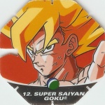 #12
Super Saiyan Goku
Power 13,000,000
Earth<br />Green Back<br />Cut #1 (&reg;)
(Front Image)