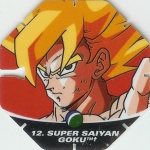 #12
Super Saiyan Goku
Power 13,000,000
Earth<br />Green Back<br />Cut #2 (&trade;)
(Front Image)