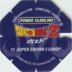 #13
Super Saiyan 3 Goku
Power 19,000,000
Earth<br />Blue Back<br />Cut #1 (&reg;)
(Back Image)
