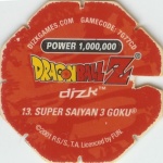 #13
Super Saiyan 3 Goku
Power 1,000,000
Earth<br />Red Back<br />Cut #1 (&reg;)
(Back Image)