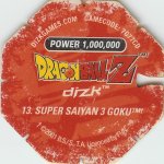 #13
Super Saiyan 3 Goku
Power 1,000,000
Earth<br />Red Back<br />Cut #2 (&trade;)
(Back Image)