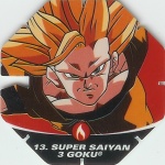 #13
Super Saiyan 3 Goku
Power 14,000,000
Fire<br />Green Back<br />Cut #1 (&reg;)
(Front Image)