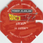 #14
Goten
Power 20,000,000
Water<br />Red Back<br />Cut #1 (&reg;)
(Back Image)