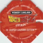 #15
Super Saiyan Goten
Power 7,000,000
Water<br />Red Back<br />Cut #1 (&reg;)
(Back Image)