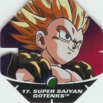 #17
Super Saiyan Gotenks
Power 12,000,000
Earth<br />Blue Back<br />Cut #1 (&reg;)
(Front Image)