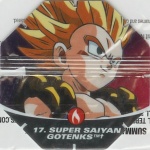 #17
Super Saiyan Gotenks
Power 2,000,000
Fire<br />Red Back<br />Cut #2 (&trade;)
(Front Image)