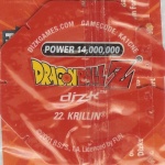 #22
Krillin
Power 14,000,000
Earth<br />Red Back<br />Cut #1 (&reg;)
(Back Image)