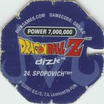 #24
Spopovich
Power 7,000,000
Fire<br />Blue Back<br />Cut #2 (&trade;)
(Back Image)