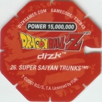 #26
Super Saiyan Trunks
Power 15,000,000
Earth<br />Red Back<br />Cut #2 (&trade;)
(Back Image)