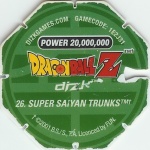#26
Super Saiyan Trunks
Power 20,000,000
Fire<br />Green Back<br />Cut #2 (&trade;)
(Back Image)