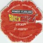 #27
Vegeta
Power 17,000,000
Earth<br />Red Back<br />Cut #1 (&reg;)
(Back Image)