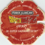 #28
Super Saiyan Vegeta
Power 14,000,000
Fire<br />Red Back<br />Cut #1 (&reg;)
(Back Image)