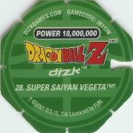 #28
Super Saiyan Vegeta
Power 18,000,000
Water<br />Green Back<br />Cut #2 (&trade;)
(Back Image)