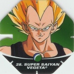 #28
Super Saiyan Vegeta
Power 1,000,000
Earth<br />Red Back<br />Cut #1 (&reg;)
(Front Image)