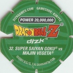 #32
Super Saiyan Goku Vs Majin Vegeta
Power 20,000,000
Fire<br />Green Back<br />Cut #1 (&reg;)
(Back Image)