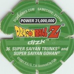 #36
Super Saiyan Trunks and Super Saiyan Gohan
Power 31,000,000
Water<br />Green Back<br />Cut #1 (&reg;)
(Back Image)