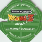 #37
Trunks And Gohan
Power 14,000,000
Earth<br />Green Back<br />Cut #1 (&reg;)
(Back Image)