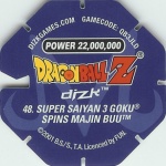 #48
Super Saiyan 3 Goku Spins Majin Buu
Power 22,000,000
Blue Back<br />Cut #1 (&reg;)
(Back Image)