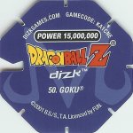 #50
Goku
Power 15,000,000
Blue Back<br />Cut #1 (&reg;)
(Back Image)
