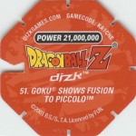 #51
Goku Shows Fusion To Piccolo
Power 21,000,000
Red Back<br />Cut #1 (&reg;)
(Back Image)