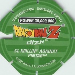 #54
Krillin Against Pintar
Power 30,000,000
Green Back<br />Cut #1 (&reg;)
(Back Image)