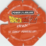 #57
Goku Powers Up!
Power 21,000,000
Red Back<br />Cut #1 (&reg;)
(Back Image)