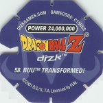 #58
Buu Transformed!
Power 34,000,000
Blue Back<br />Cut #1 (&reg;)
(Back Image)