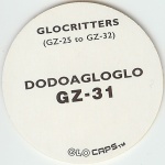 #GZ-31
Glocritters - Dodoagloglo

(Back Image)