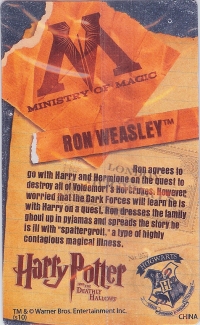 Ron Weasley

(Back Image)