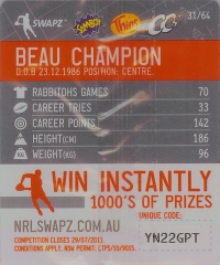 #31
Beau Champion

(Back Image)