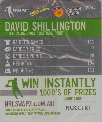 #35
David Shillington

(Back Image)