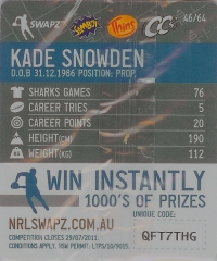 #46
Kade Snowden

(Back Image)