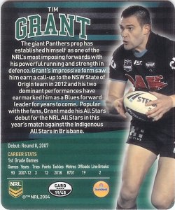 #19
Tim Grant
Replacement Card

(Back Image)