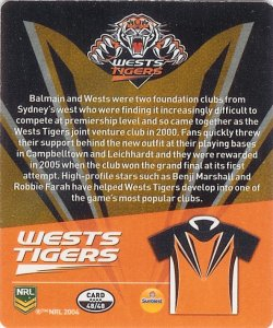 #48
Wests Tigers

(Back Image)